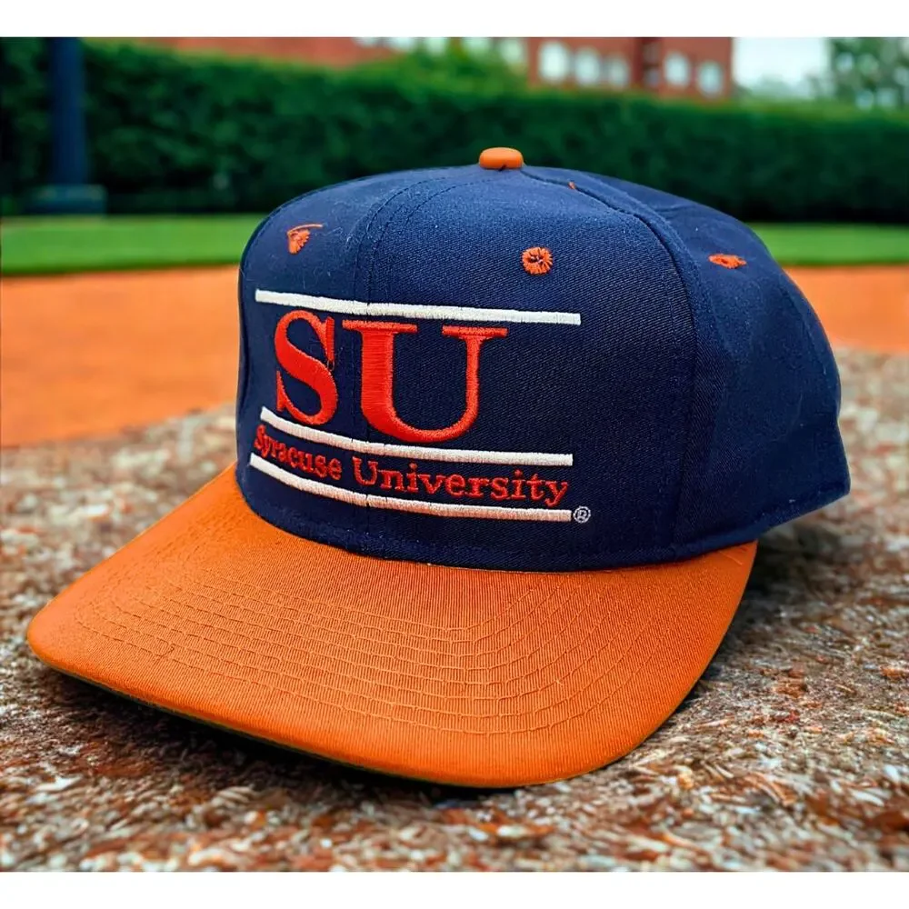 Syracuse University Orange The Game Snapback Hat Green Underbill Vintage 90’s